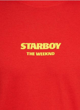 Detail View - Click To Enlarge - THE WEEKND - 'Starboy' symbol print long sleeve T-shirt