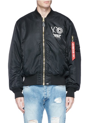 Main View - Click To Enlarge - THE WEEKND - Cross print padded bomber jacket