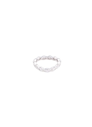 Main View - Click To Enlarge - ANYALLERIE - 'Eternity Wave' diamond 18k white gold ring