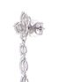 Detail View - Click To Enlarge - ANYALLERIE - Diamond 18k white gold drop mismatched earrings
