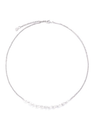 Main View - Click To Enlarge - ANYALLERIE - Diamond 18k white gold necklace