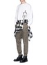 Figure View - Click To Enlarge - 10088 - Cotton twill cargo pants