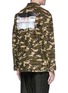 Back View - Click To Enlarge - 10088 - 'Izzy' camouflage print ripstop shirt jacket