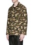 Front View - Click To Enlarge - 10088 - 'Izzy' camouflage print ripstop shirt jacket