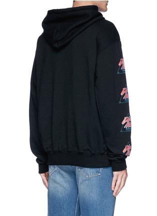 Back View - Click To Enlarge - 10088 - Logo print oversized hoodie