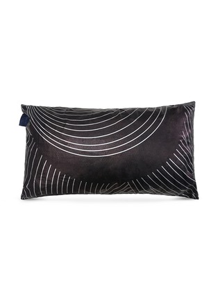 Main View - Click To Enlarge - THE FABRICK LAB - Geometric stripe cushion – Silver