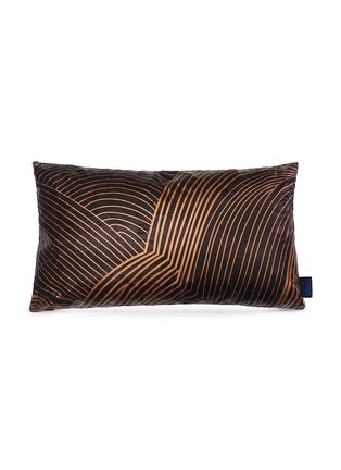 Main View - Click To Enlarge - THE FABRICK LAB - Geometric stripe cushion – Gold