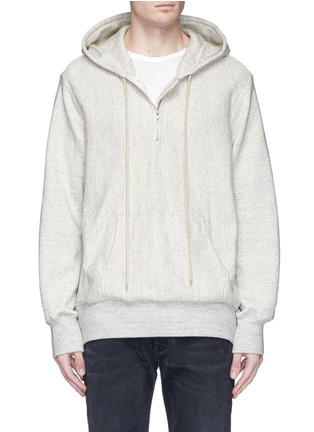 Main View - Click To Enlarge - BASSIKE - Rib panel combed French terry sweatshirt