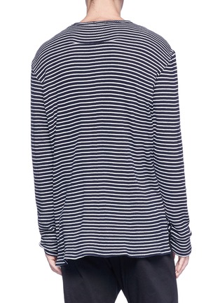Back View - Click To Enlarge - BASSIKE - Stripe long sleeve T-shirt