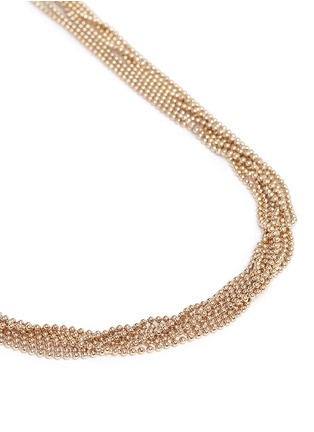 Detail View - Click To Enlarge - EDDIE BORGO - Ball chain multi strand fountain necklace
