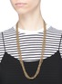 Figure View - Click To Enlarge - EDDIE BORGO - Ball chain multi strand fountain necklace