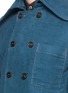 Detail View - Click To Enlarge - ANN DEMEULEMEESTER - Detachable collar cotton-linen jacket