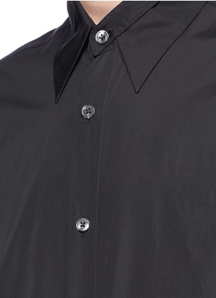 Detail View - Click To Enlarge - ANN DEMEULEMEESTER - Strap collar shirt