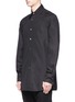 Front View - Click To Enlarge - ANN DEMEULEMEESTER - Strap collar shirt