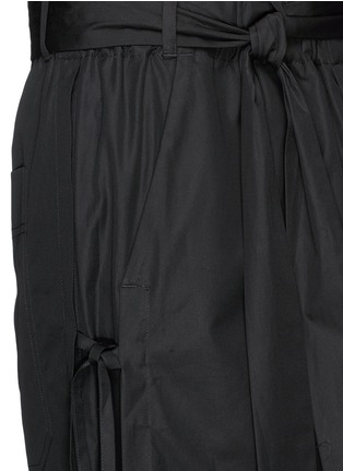 Detail View - Click To Enlarge - CRAIG GREEN - Wrap panel wide leg cropped pants