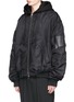 Front View - Click To Enlarge - JUUN.J - Detachable hooded layer bomber jacket