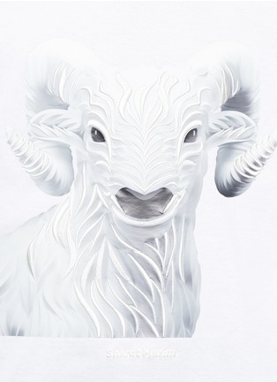 Detail View - Click To Enlarge - JUUN.J - x Shkret Maxim goat print T-shirt