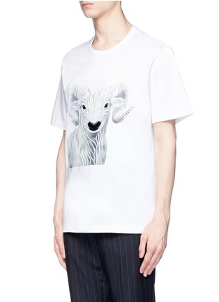 Front View - Click To Enlarge - JUUN.J - x Shkret Maxim goat print T-shirt