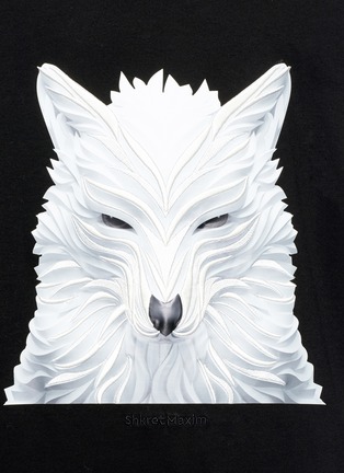 Detail View - Click To Enlarge - JUUN.J - x Shkret Maxim wolf print T-shirt