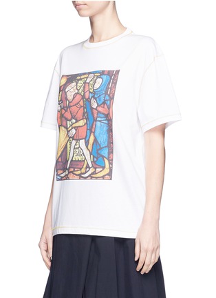 Detail View - Click To Enlarge - JW ANDERSON - Stain glass print unisex T-shirt