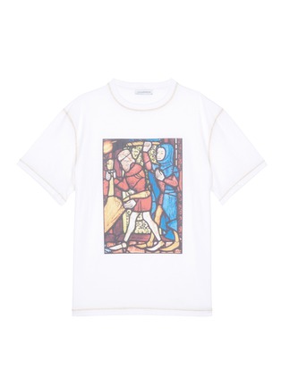 Main View - Click To Enlarge - JW ANDERSON - Stain glass print unisex T-shirt