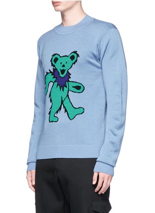 Front View - Click To Enlarge - JW ANDERSON - Bear jacquard Merino wool unisex sweater