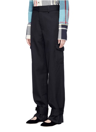 Detail View - Click To Enlarge - JW ANDERSON - Cuff strap unisex cargo pants