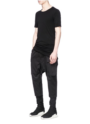Figure View - Click To Enlarge - RICK OWENS  - Stone wash T-shirt