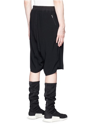 Back View - Click To Enlarge - RICK OWENS  - Dropped crotch shorts