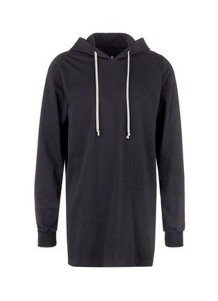 Main View - Click To Enlarge - RICK OWENS  - Stone wash jersey hoodie