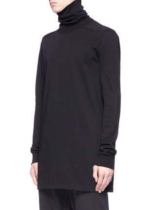 Front View - Click To Enlarge - RICK OWENS  - Turtleneck long sleeve T-shirt