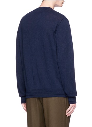 Back View - Click To Enlarge - UNDERCOVER - 'Brain Washed Generation' intarsia wool-cashmere sweater