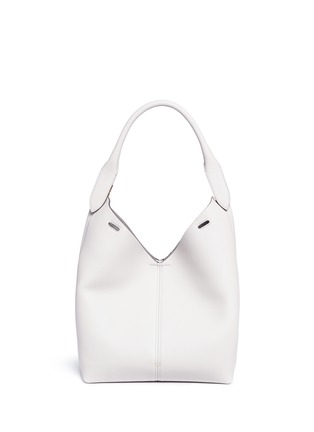 Detail View - Click To Enlarge - ANYA HINDMARCH - 'The Bucket Circle' small leather hobo bag