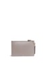 Detail View - Click To Enlarge - ANYA HINDMARCH - 'Egg' shearling patch leather zip top pouch
