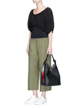 Figure View - Click To Enlarge - ANYA HINDMARCH - 'The Bucket Circle' small leather hobo bag