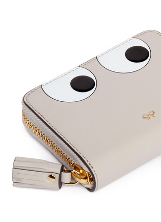 Detail View - Click To Enlarge - ANYA HINDMARCH - 'Eyes' small leather zip wallet