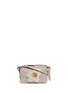 Main View - Click To Enlarge - ANYA HINDMARCH - 'Egg' sheepskin shearling patch leather mini crossbody bag