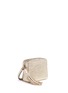 Detail View - Click To Enlarge - ANYA HINDMARCH - 'Smiley' crinkled metallic leather crossbody bag