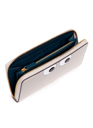 Detail View - Click To Enlarge - ANYA HINDMARCH - 'Eyes' embossed large leather continental wallet