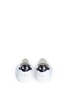 Back View - Click To Enlarge - ANYA HINDMARCH - 'Eyes' embossed leather sneakers
