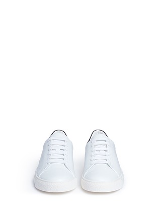 Front View - Click To Enlarge - ANYA HINDMARCH - 'Eyes' embossed leather sneakers