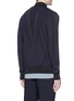 Back View - Click To Enlarge - BLACKBARRETT - Mesh stripe nylon jersey track jacket