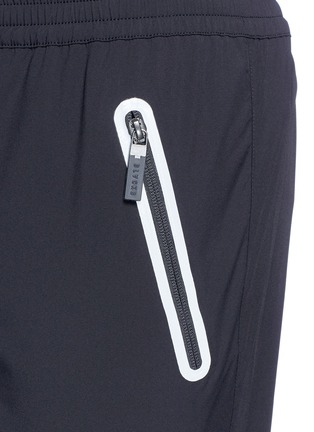 Detail View - Click To Enlarge - BLACKBARRETT - Reflective trim cropped track pants