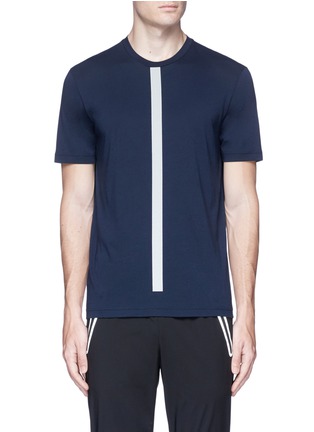 Main View - Click To Enlarge - BLACKBARRETT - Reflective trim T-shirt