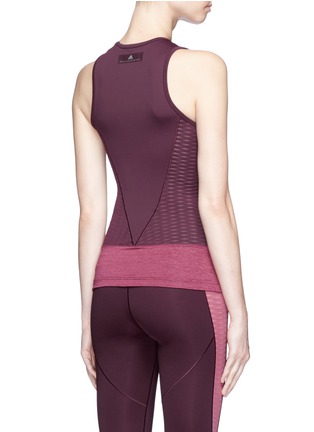 Back View - Click To Enlarge - ADIDAS BY STELLA MCCARTNEY - 'Train' mesh panel climacool® performance tank top