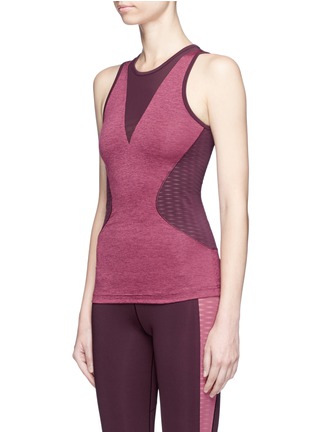 Front View - Click To Enlarge - ADIDAS BY STELLA MCCARTNEY - 'Train' mesh panel climacool® performance tank top