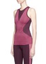 Front View - Click To Enlarge - ADIDAS BY STELLA MCCARTNEY - 'Train' mesh panel climacool® performance tank top