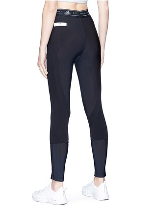 Back View - Click To Enlarge - ADIDAS BY STELLA MCCARTNEY - 'Run' rib knit panel climaheat® performance tights