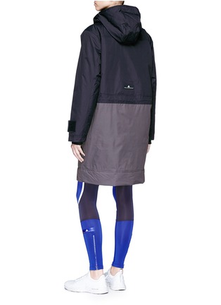 Back View - Click To Enlarge - ADIDAS BY STELLA MCCARTNEY - 'Essential' detachable hood colourblock padded jacket
