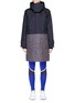 Main View - Click To Enlarge - ADIDAS BY STELLA MCCARTNEY - 'Essential' detachable hood colourblock padded jacket